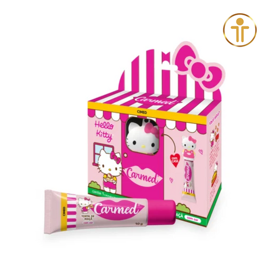 Carmed Hello Kitty - Torta de Maça - Hidratante Labial com Cor e Case - 10 G | CIMED