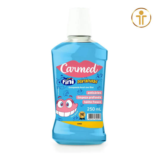 Carmed Fini Dentaduras - Enxaguante Bucal com Flúor 250 Ml | CIMED