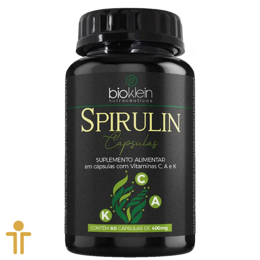 Spirulin 400 mg 60 cápsulas - BioKlein