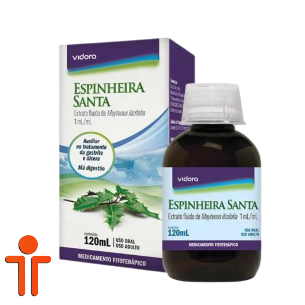 Espinheira Santa Extrato Fluido - Monteverdia ilicifolia 120ml | VIDORA