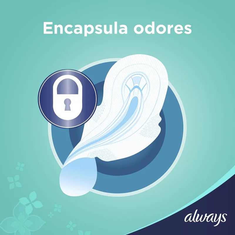 Absorvente ALWAYS Noite Ultrafino Cobertura Seca com Abas 8 unidades