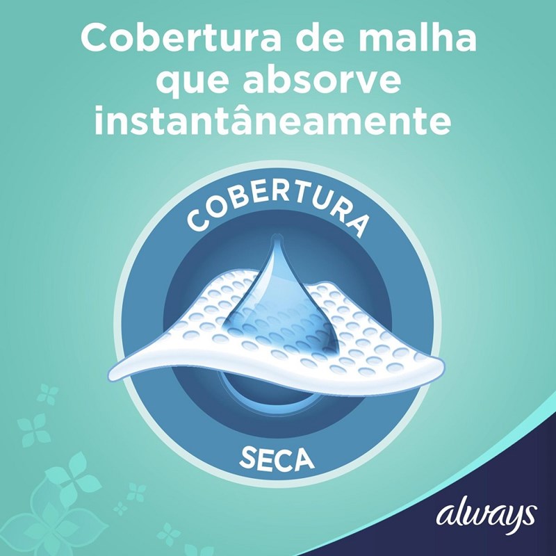 Absorvente ALWAYS Noite Ultrafino Cobertura Seca com Abas 8 unidades