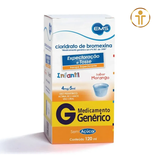 Cloridrato de Bromexina 4 ml/5 ml Xarope Infantil 120 ml | EMS
