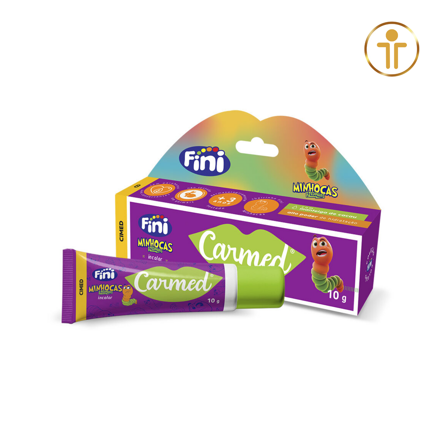 Carmed Fini Minhocas - Hidratante Labial Incolor 10 G | CIMED
