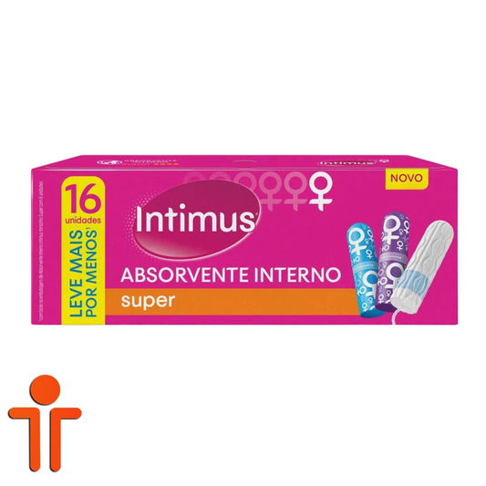 Absorvente INTIMUS Interno SUPER Leve 16 Pague 15