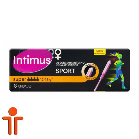 Absorvente INTIMUS Interno SUPER Sport com Aplicador com 8 unidades