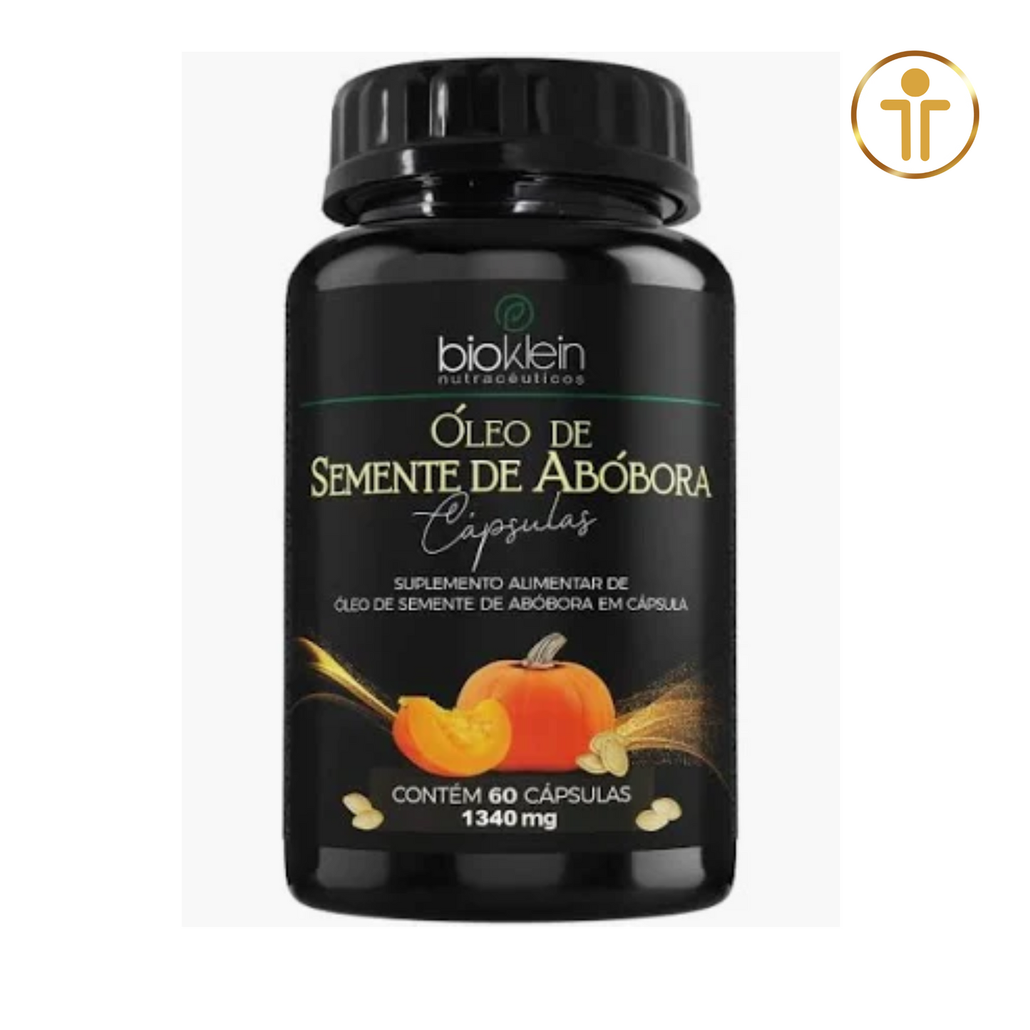 Óleo de Semente de Abóbora 1340 mg - 60 cápsulas Gel | BIOKLEIN