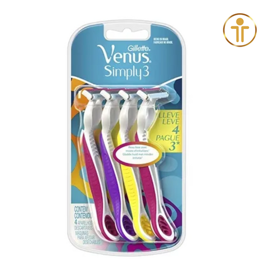 Gillette Venus Simply 3 Sensitive - Aparelho de Barbear | Leve 4, Pague 3