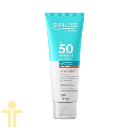 Protetor Solar Facial Bronze Sunless FPS50 60g