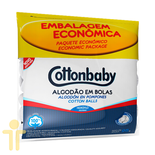 Algodão Bola Branco 95g - Cottonbaby