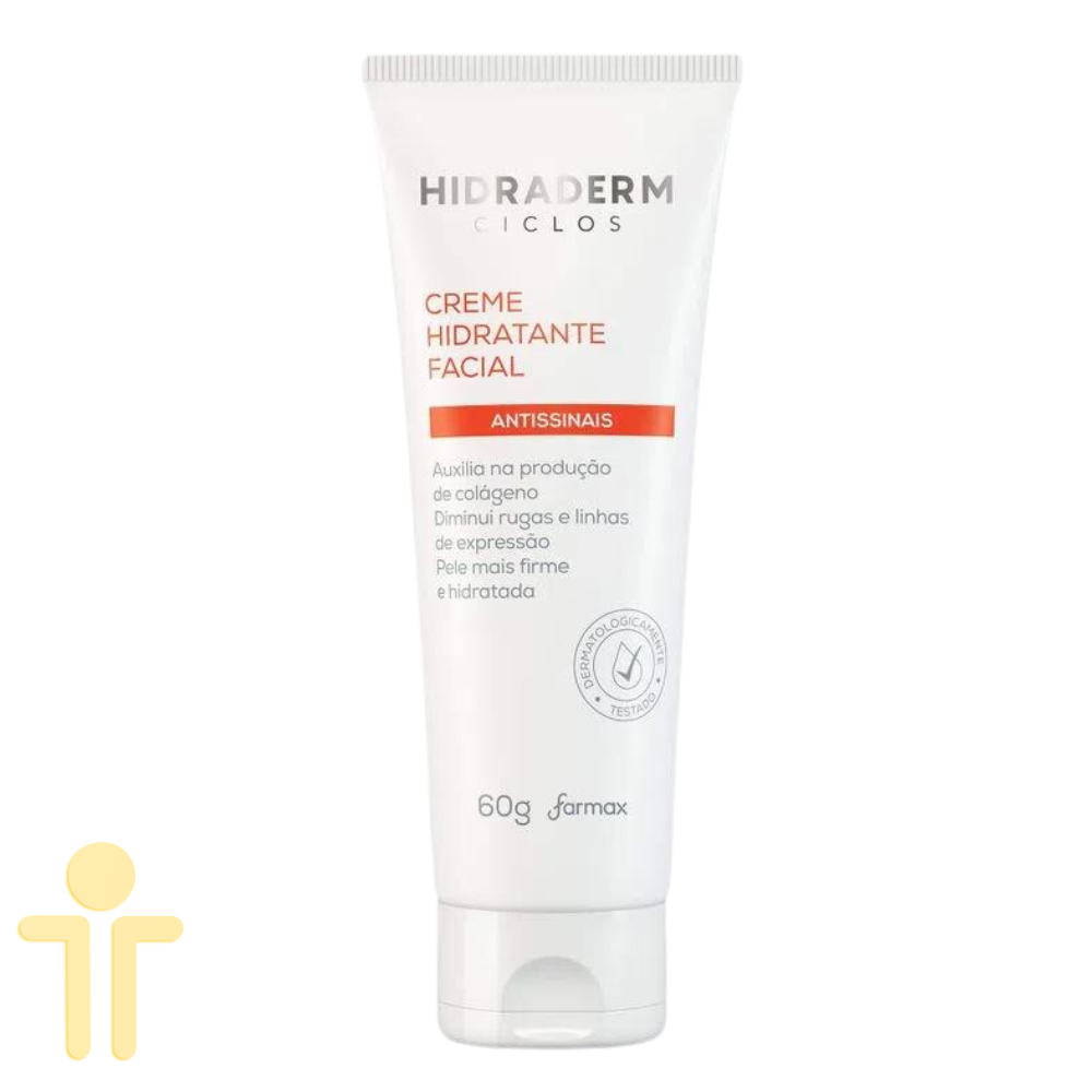 Creme Hidratante Facial Antissinais Hidraderm Ciclos 60g - Farmax