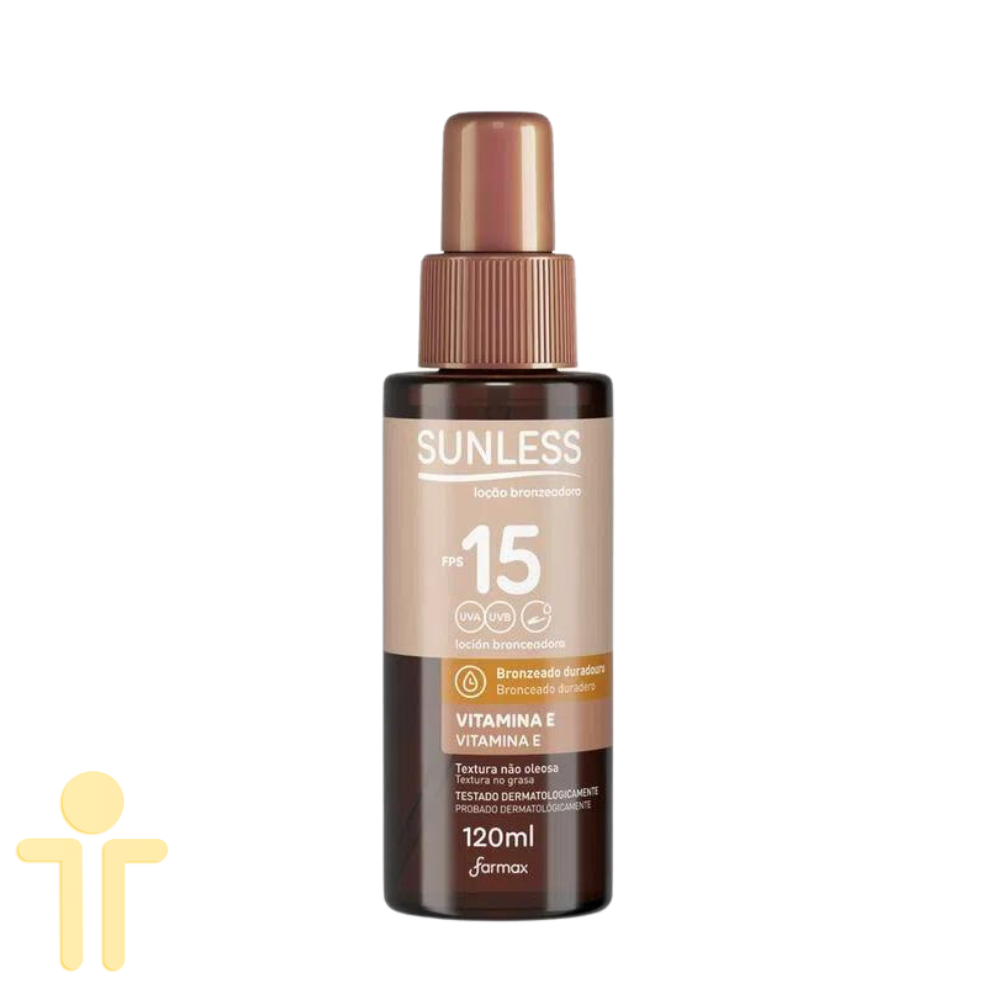 Loção bronzeadora creme Sunless FPS15 120ml