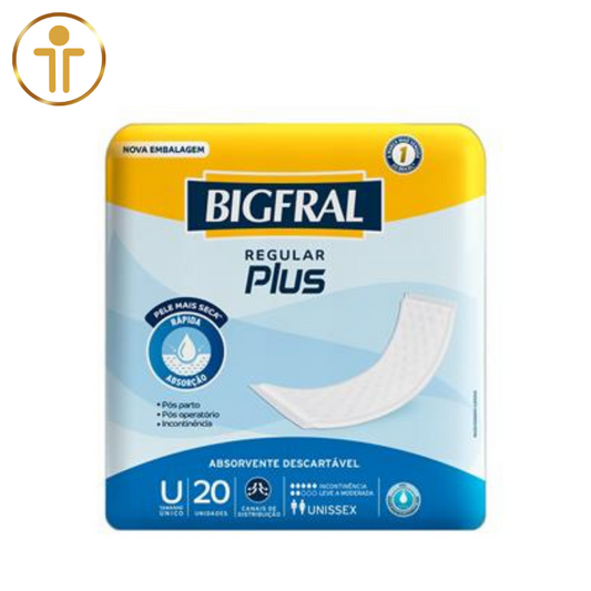 Absorvente BIGFRAL Multiuso Regular Plus 20 unidades