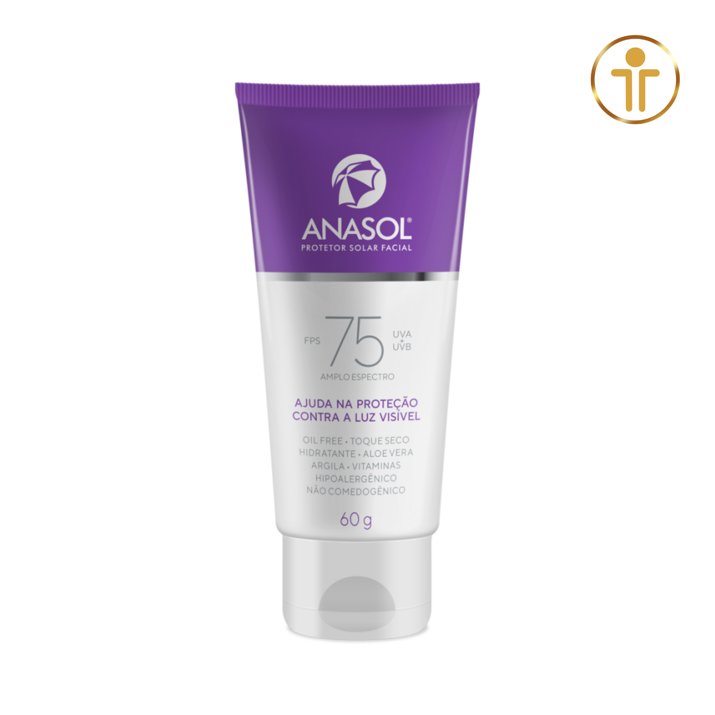 Anasol Facial Protetor Solar FPS 75 - Loção 60 g | DAHUER