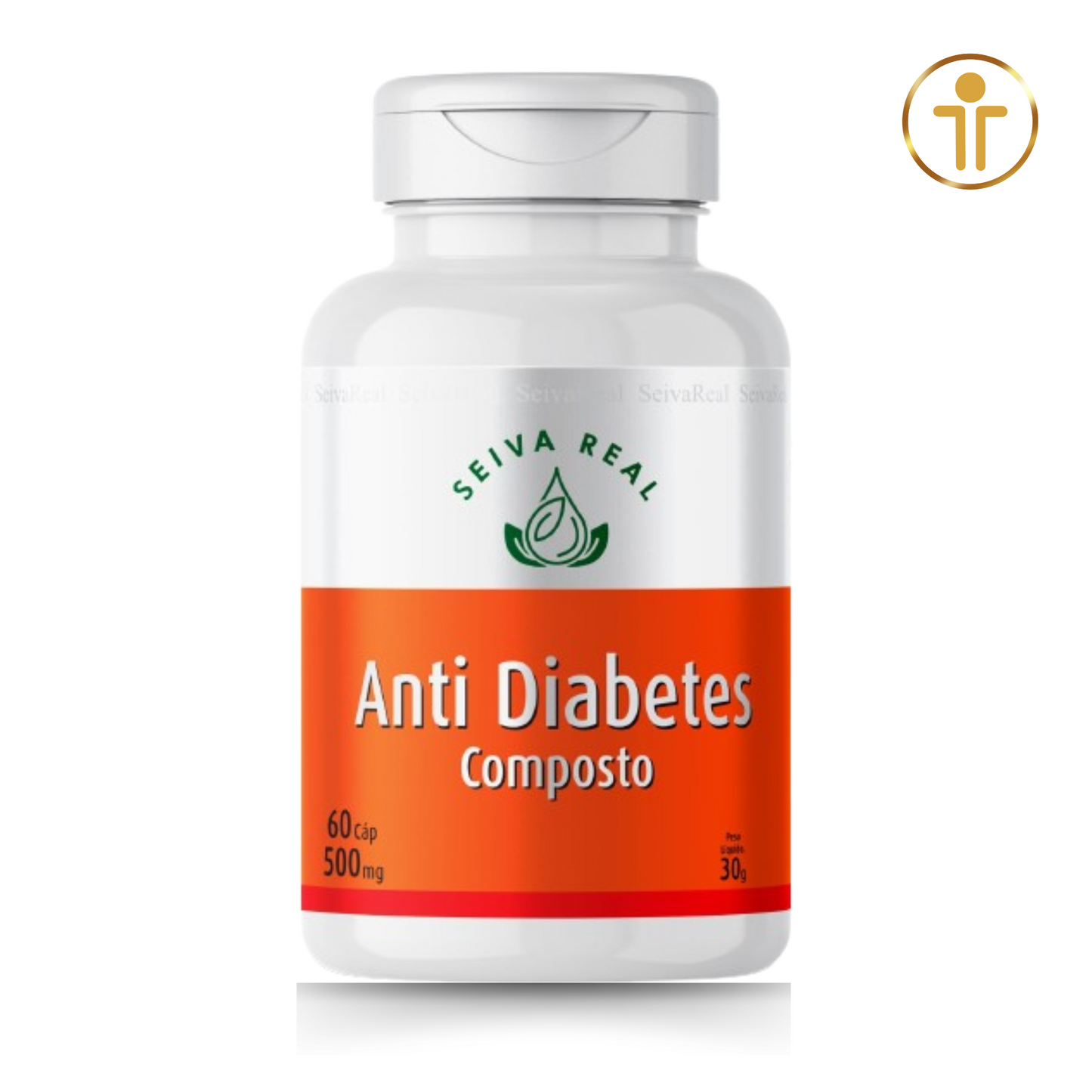 Composto Anti Diabetes  500 mg - 60 Cápsulas | Seiva Real