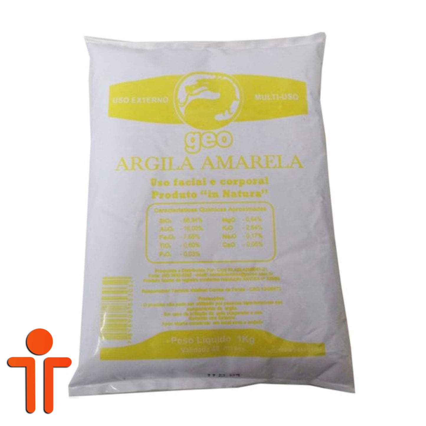 Argila Amarela Tecmas Geo 1kg