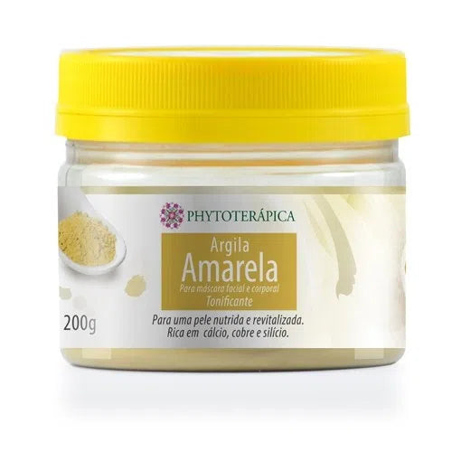 Argila Amarela kaolim 200g - Phytoterápica