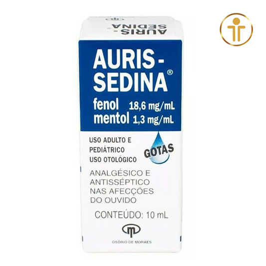 Auris-Sedina Gotas Otológicas 10 ml - Fenol + Mentol