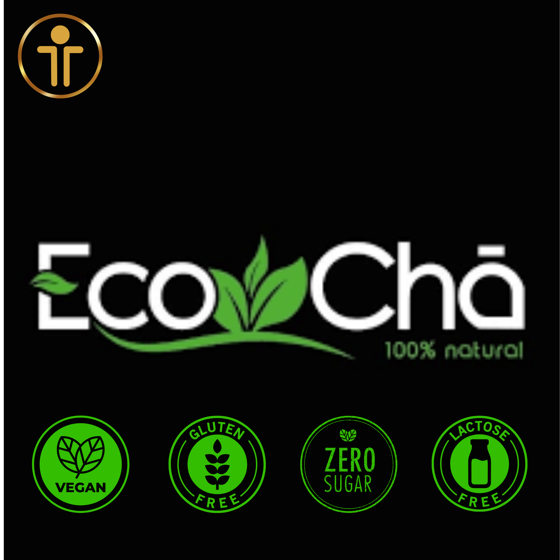 Chá de Alfavaca - 20g - Eco Chá, com selos vegano, sem glúten, sem açúcar e sem lactose, qualidade garantida.