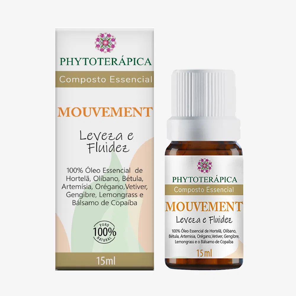 Composto Essencial Mouvement 15ml - Leveza e Fluidez - Phytoterápica