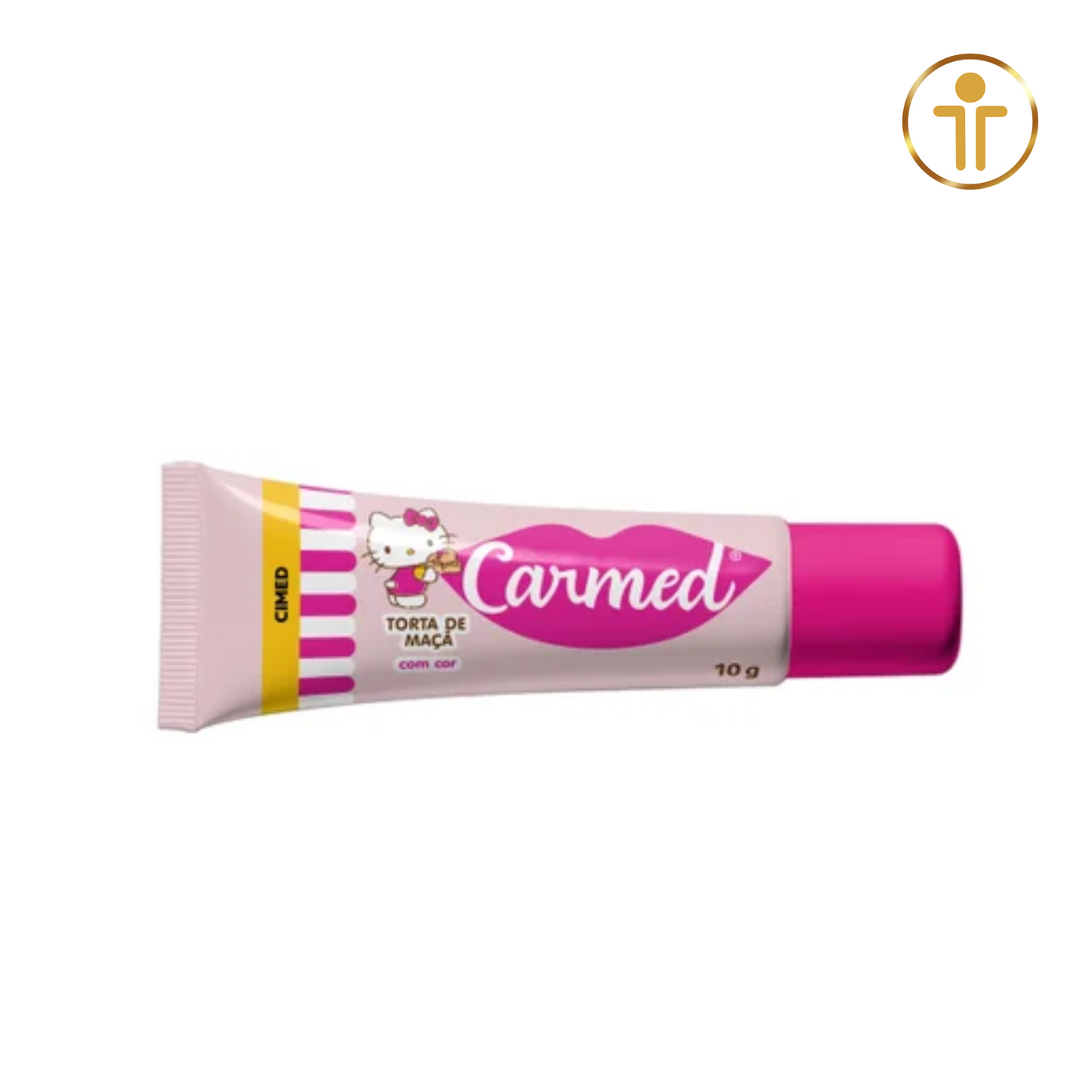 Carmed Hello Kitty - Torta de Maça - Hidratante Labial com Cor e Case - 10 G | CIMED