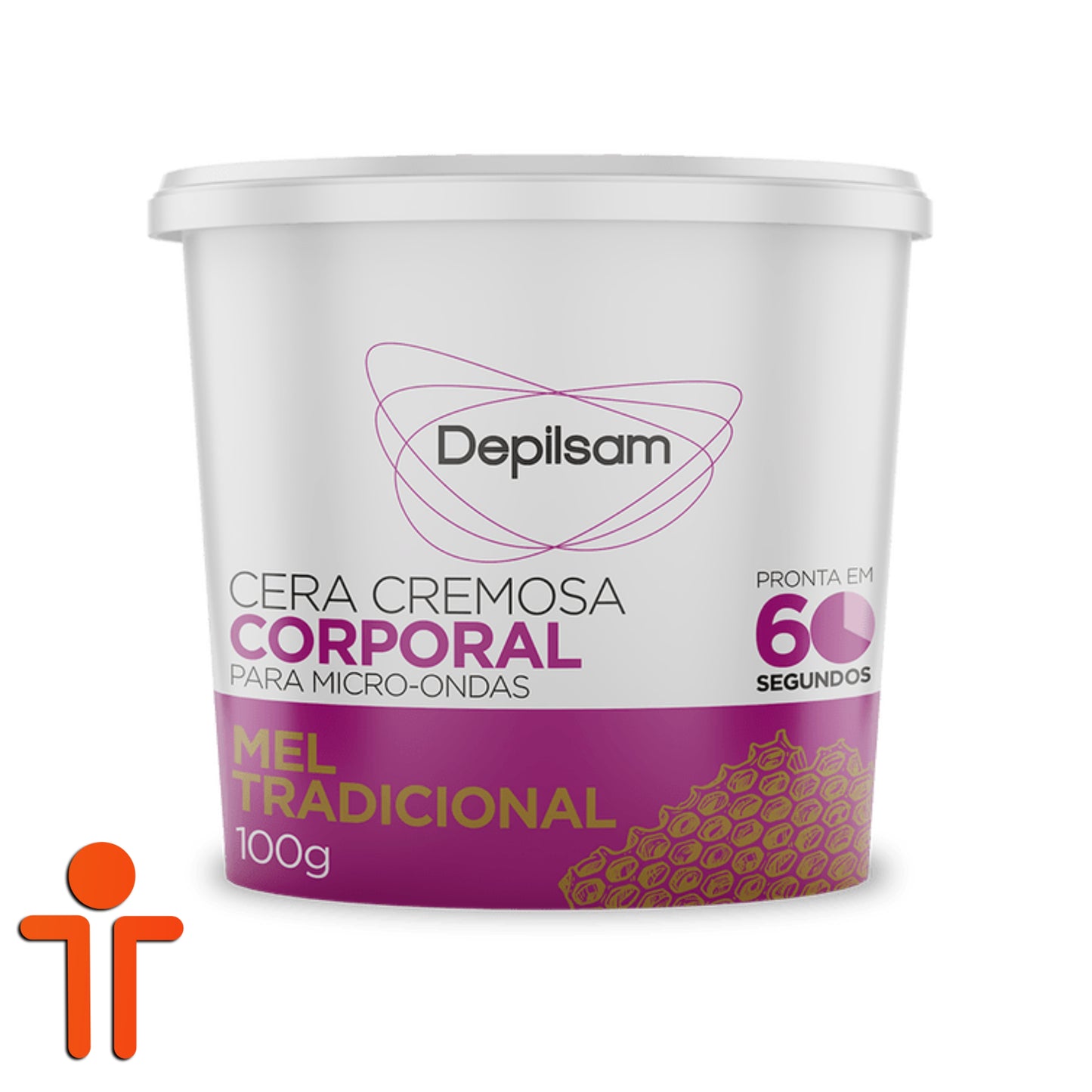 Cera Cremosa de Micro-Ondas Mel 100g - Depilsam