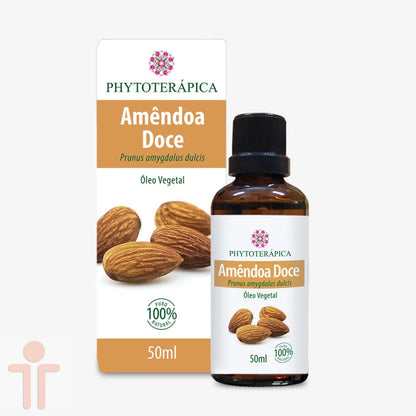 Óleo Vegetal Amêndoa Doce Prunus amygdalus dulcis 50ml - Phytoterápica