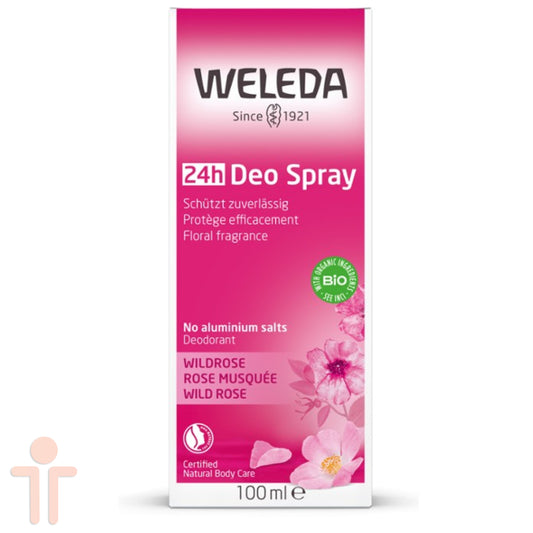 Desodorante Spray 24 h Rosa Silvestre 100ml - Weleda