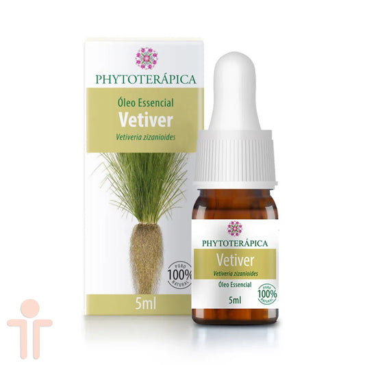 Óleo Essencial de Vetiver Vetiveria zizanioides 5ml - Phytoterápica