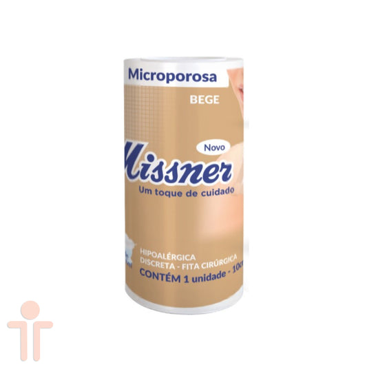 Fita Microporosa Bege 10cm X 4,5m - Missner