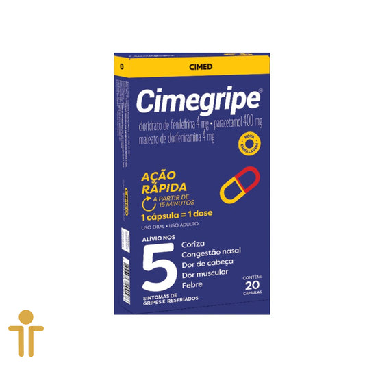 Cimegripe 20 cápsulas - Cimed