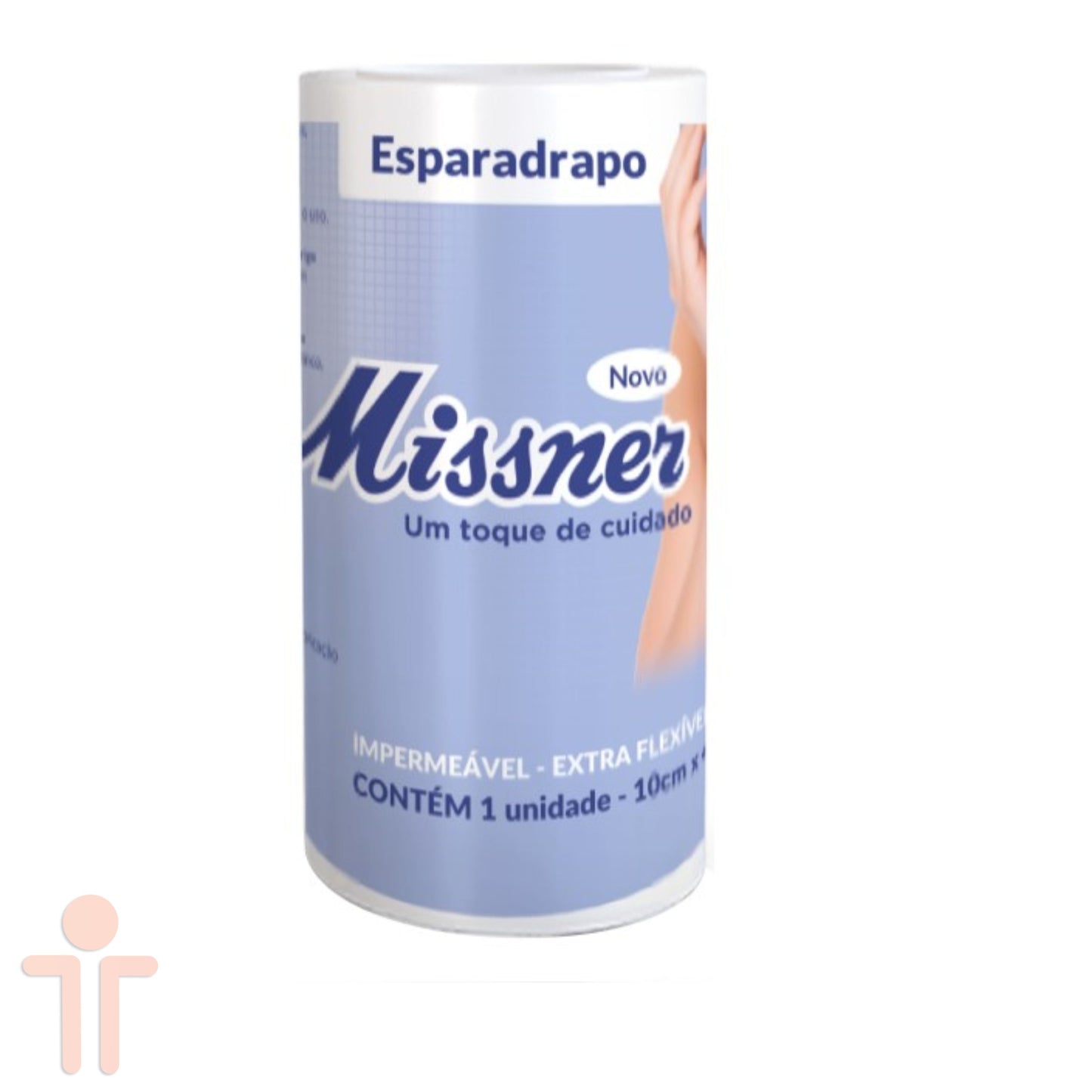 Esparadrapo Branco Impermeável 10cm X 4,5m - Missner