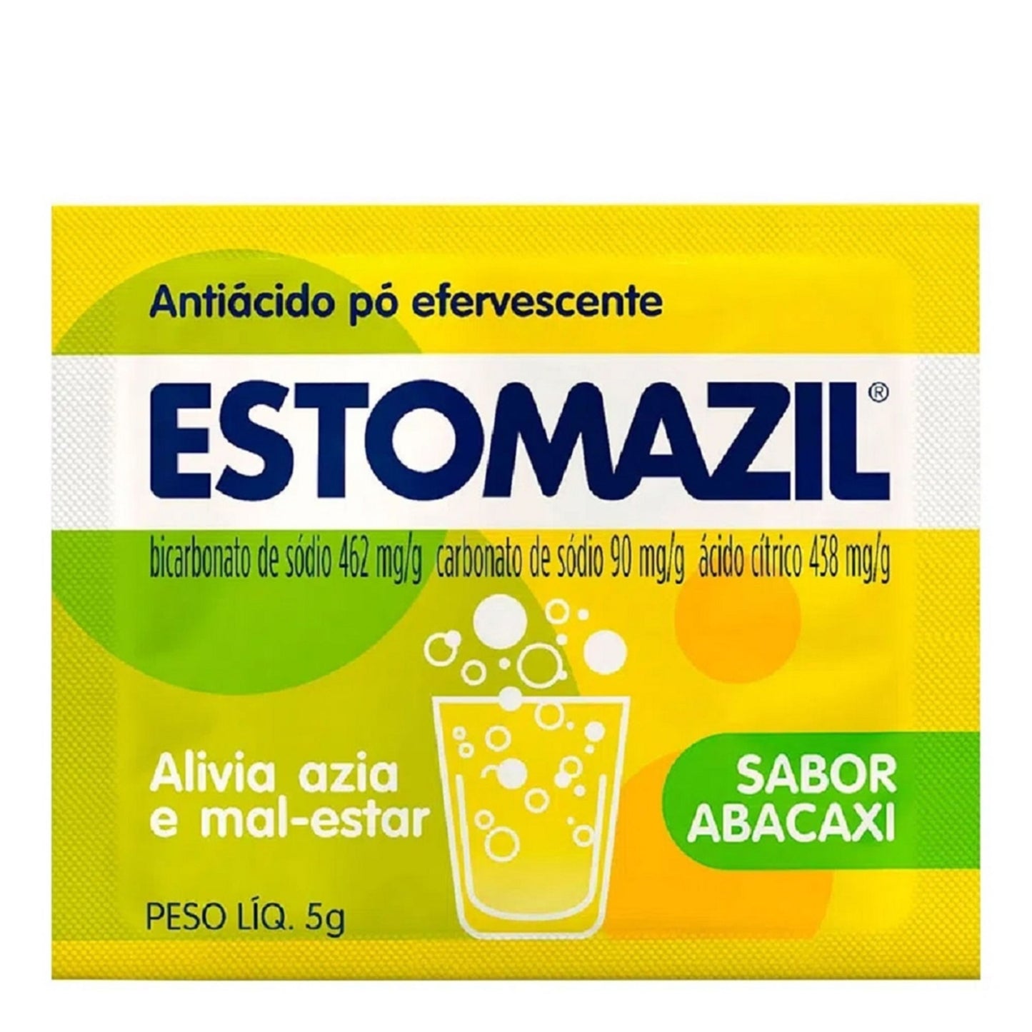 Estomazil ABACAXI Sachê Efervecente - 1 unidade - 5 gramas