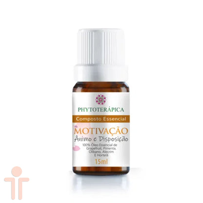 Composto Essencial Motivação 15ml - Ânimo e Disposição - Phytoterápica