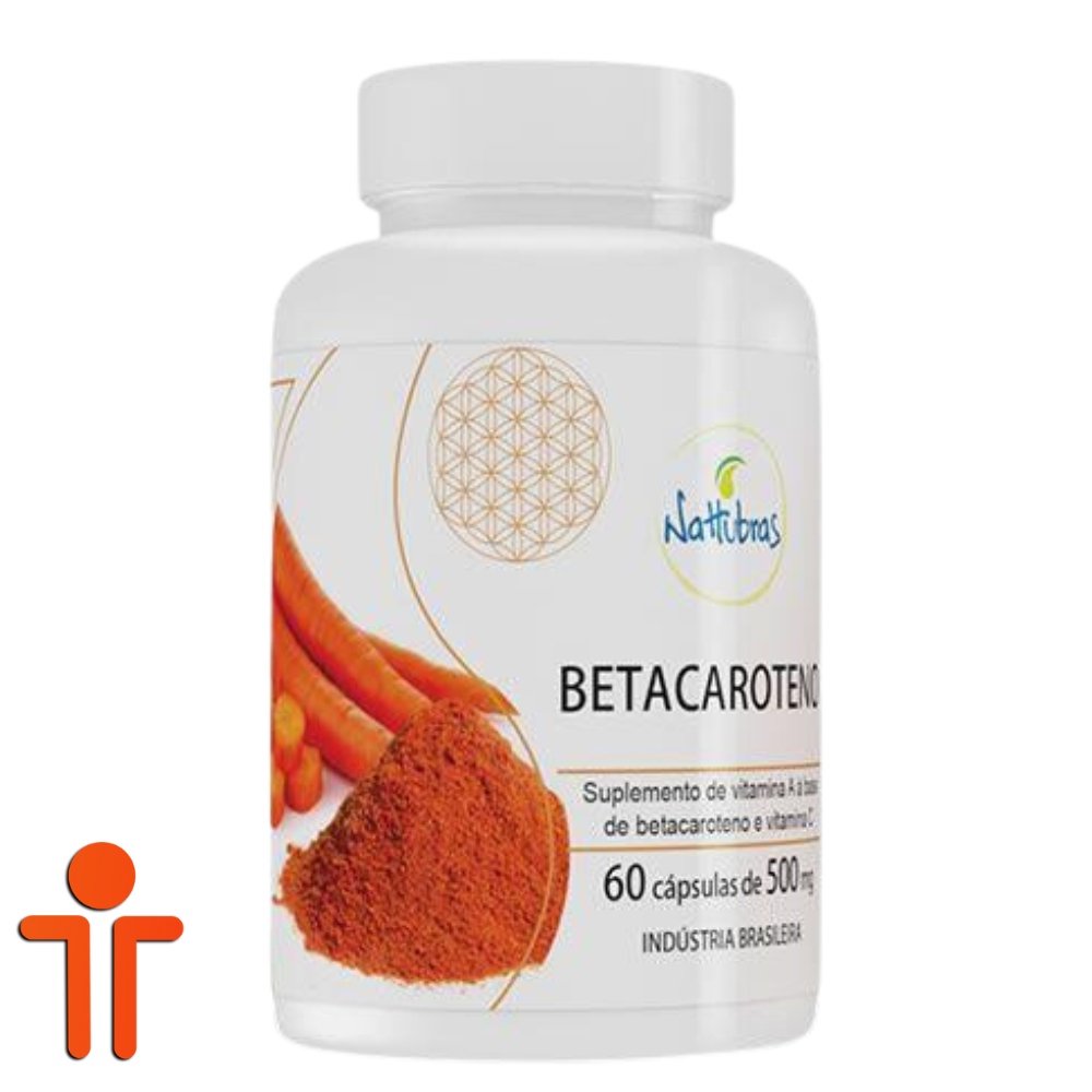 Betacaroteno 500mg 60 Cápsulas - Nattubras