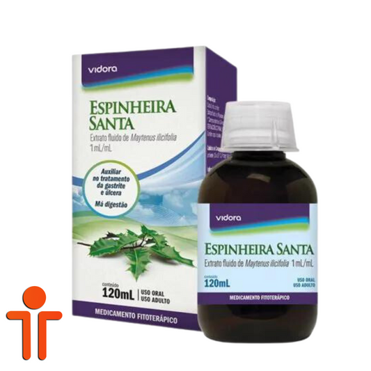 Espinheira Santa Extrato Fluido - Monteverdia ilicifolia 120ml - Vidora