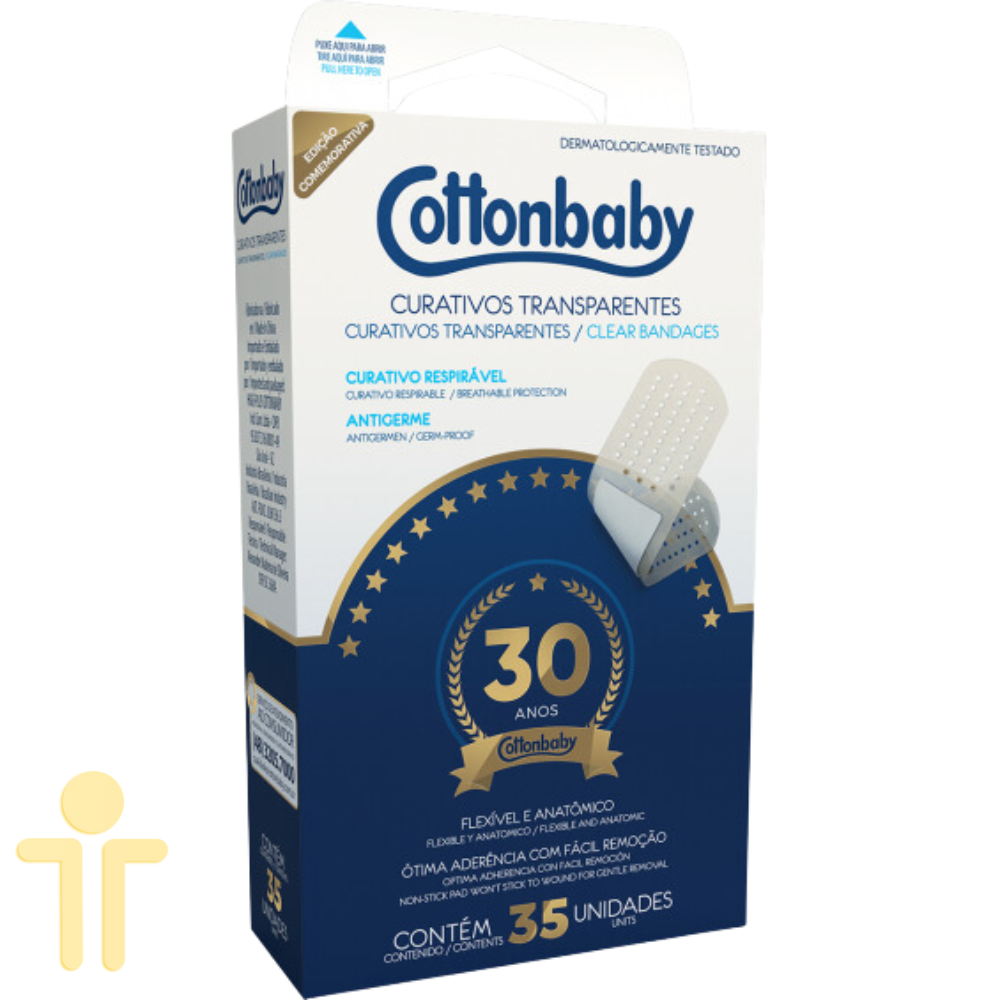 Curativo Transparente 30 Anos 35 unidades - Cottonbaby