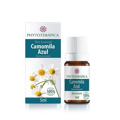 Óleo Essencial Camomila Azul (Camomila Alemã) Matricaria recutita 5 ml - Phytoterápica