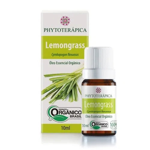 Óleo Essencial de Lemongrass (Orgânico) Cymbopogon flexuosus 10 ml - Phytoterápica