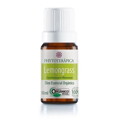 Óleo Essencial de Lemongrass (Orgânico) Cymbopogon flexuosus 10 ml - Phytoterápica