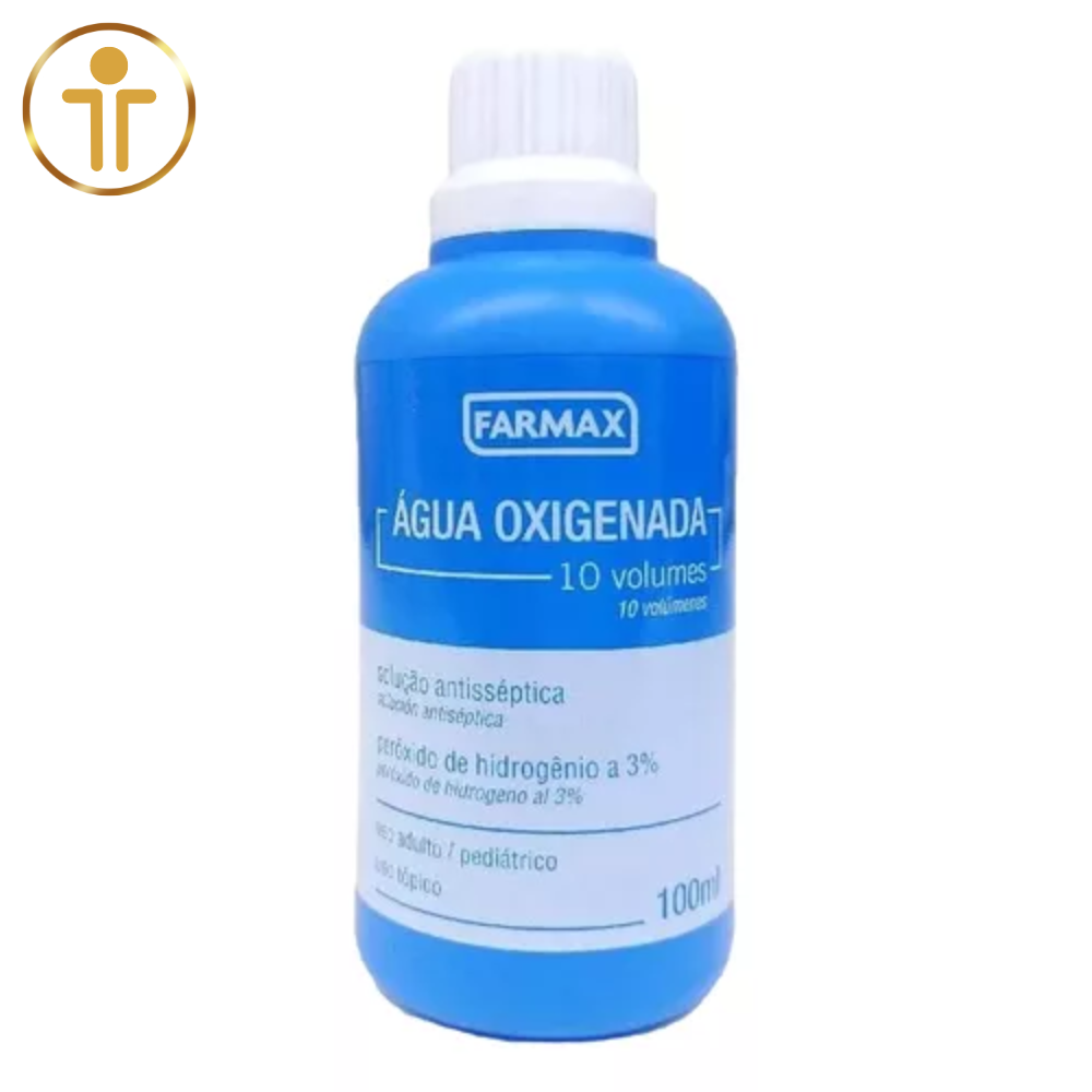 Água Oxigenada 10 Volumes Líquida 100 Ml - Antisséptico - Farmax