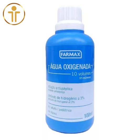 Água Oxigenada 10 Volumes Líquida 100 Ml - Antisséptico - Farmax