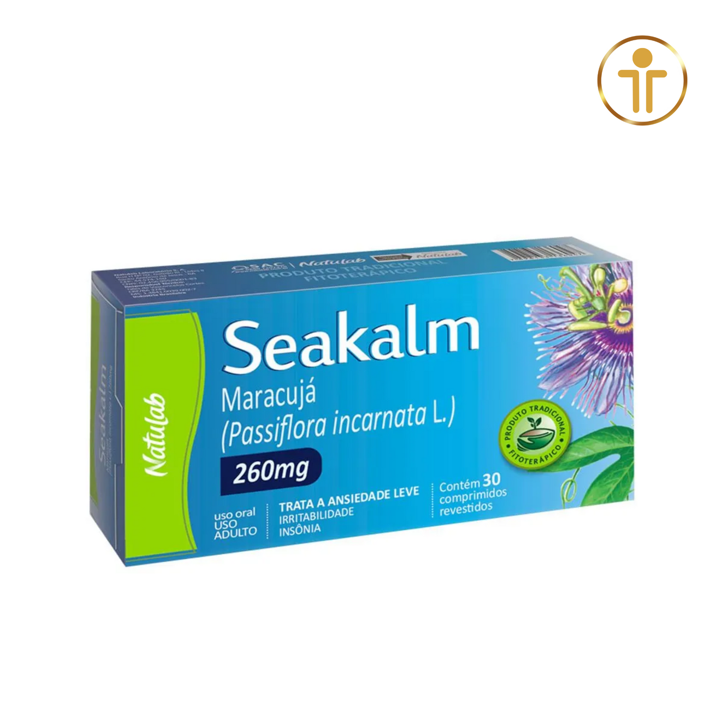 Seakalm 260 mg - Passiflora incarnata L. - 20 Comprimidos | NATULAB