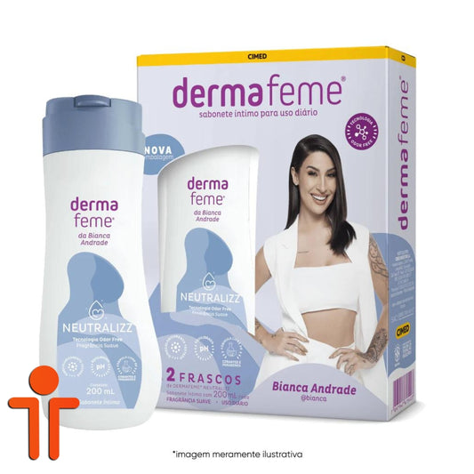 Sabonete Íntimo Liquido Dermafeme Neutralizz com KIT com 2 Unidades De 200ml - Cimed