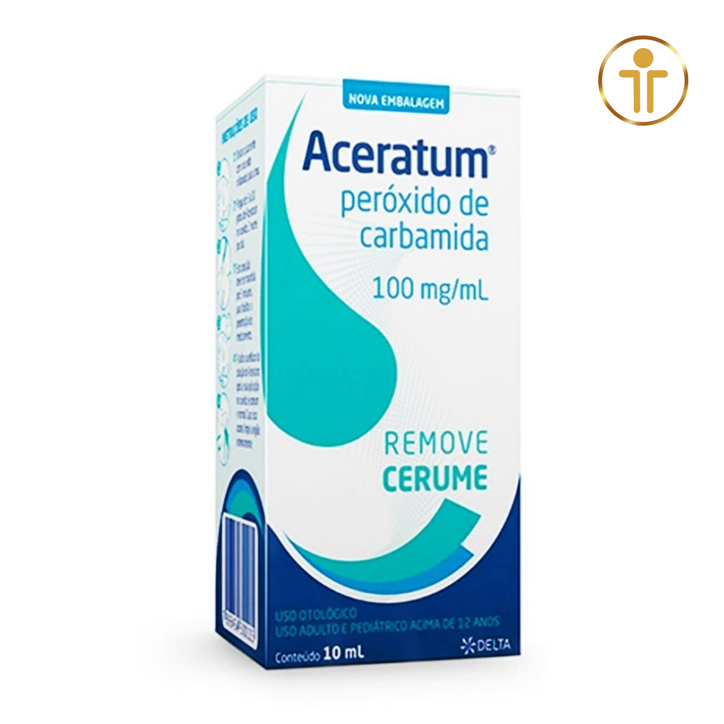 Aceratum Solução Otológica 10 ml - Peróxido de Carbamida 100 mg/ml | DELTA