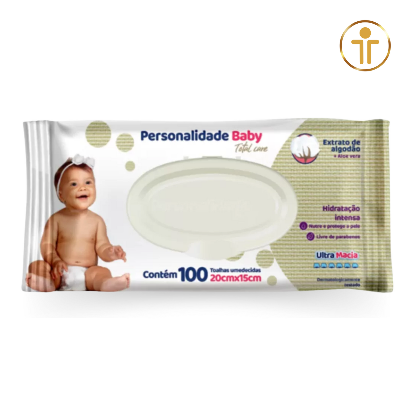 Lenço Humedecido 100 Unidades - Personalidade Baby | EUROFRAL